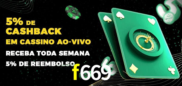 Promoções do cassino ao Vivo f669